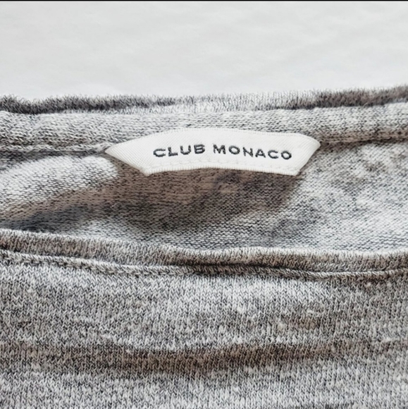 CLUB MONACO 100% Linen Grey Top - Picture 7 of 7